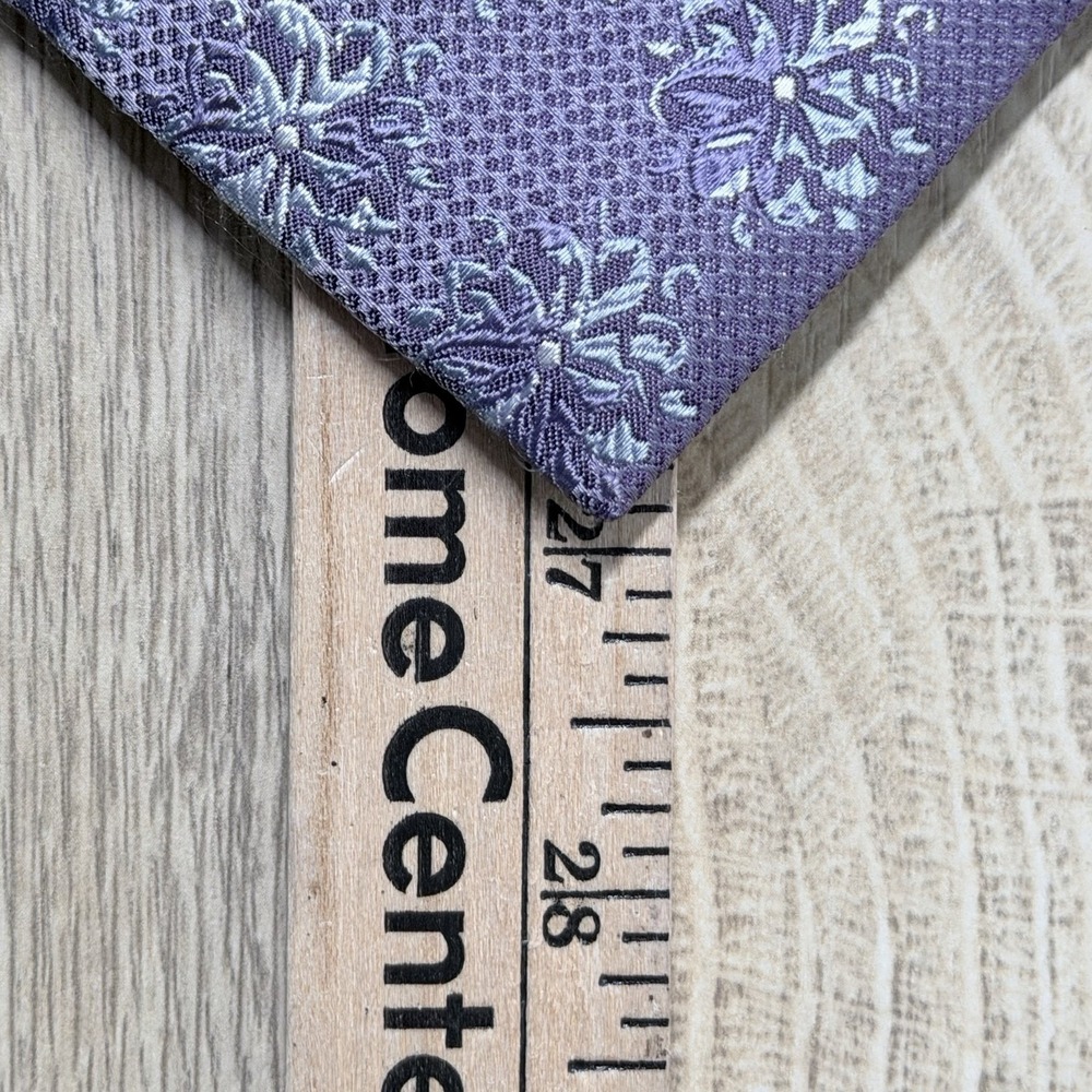 Tommy Bahama Purple Floral Designer Neck Tie Mens Classic Island Style Corpcore - Picture 12 of 13